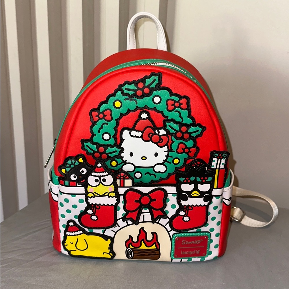 Loungefly Hello Kitty Christmas Wreath Backpack